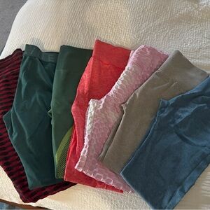 Assorted Women's Leggings - Multi Color Pack - 6 pairs S/M